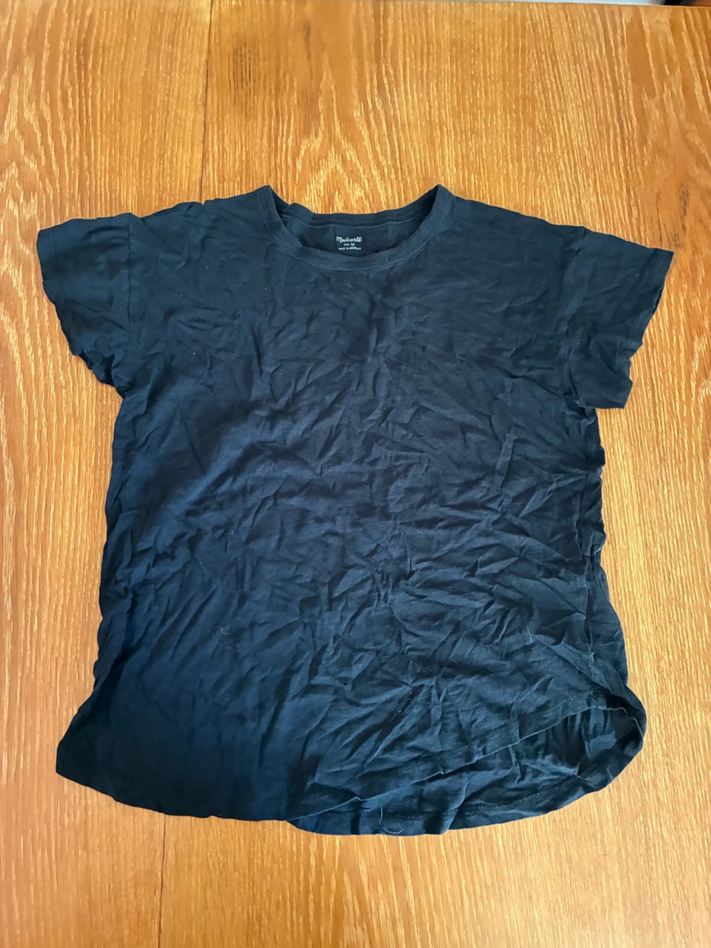 Madewell Black Short-Sleeve Crew Tee